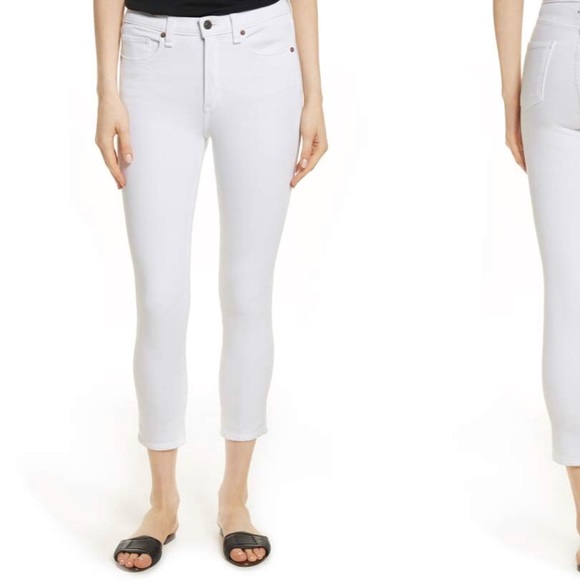 veronica beard white jeans